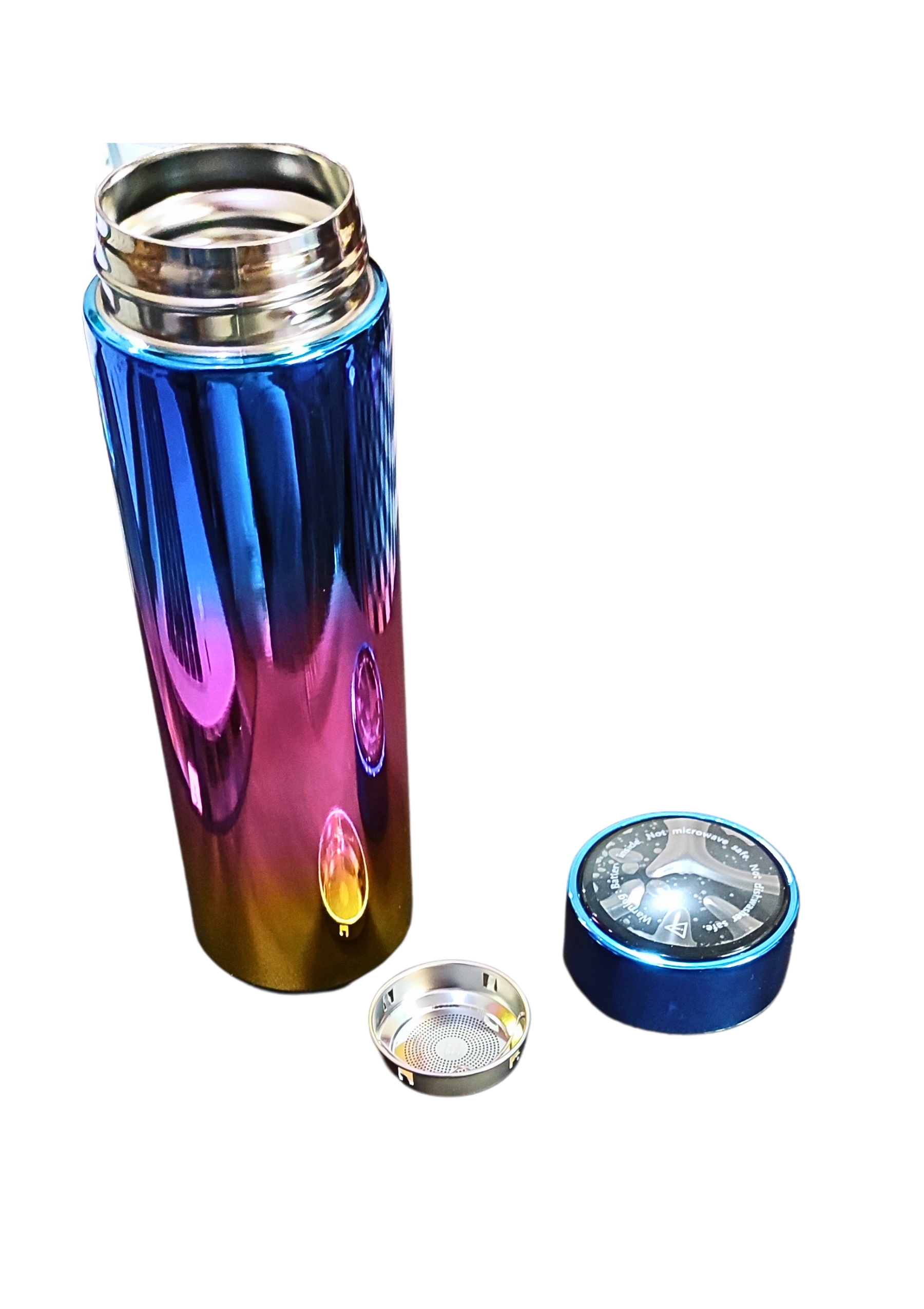 Blue Glossy Water Bottle
